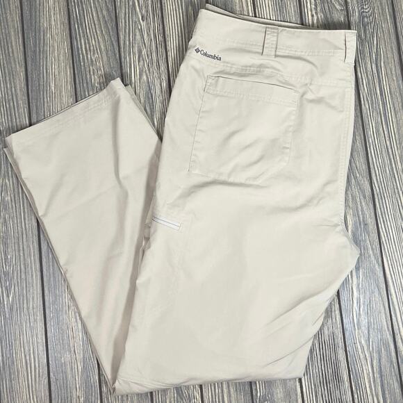 Columbia Omni Shade Pant Men Hiking Fishing Golf Sun Protection Cargo Sz 44x32 - Picture 1 of 7